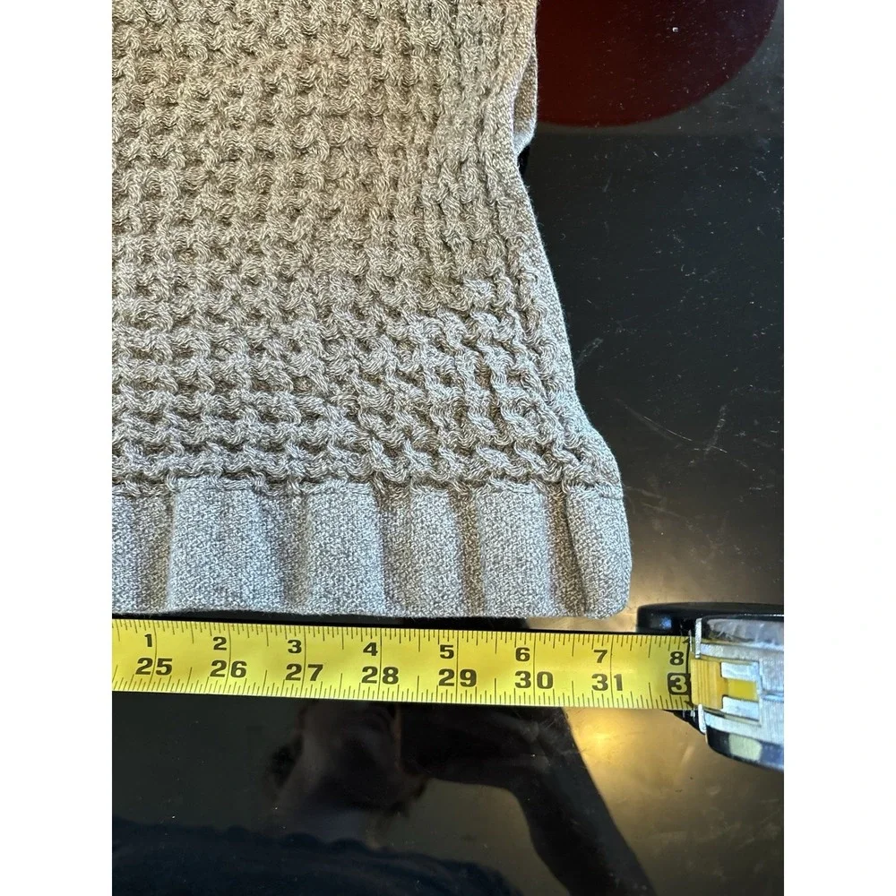 ONSEN 100% Supima Cotton Waffle Bath Towel Grey 31x54